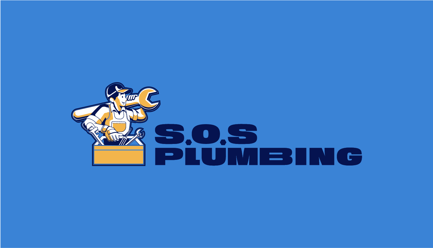 SOS Plumbing Logo by Lucky Little Cat
